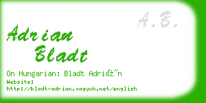 adrian bladt business card